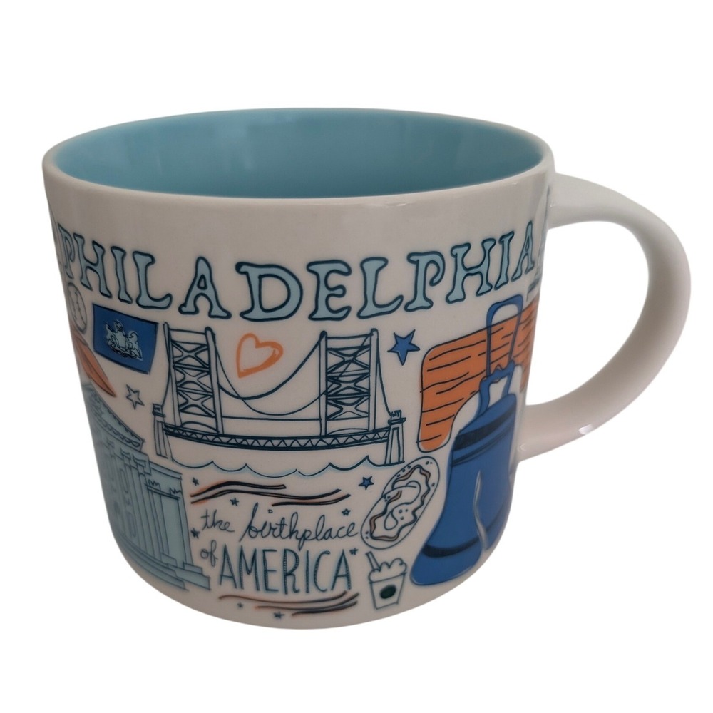 Philadelphia Starbucks Mug Been There 14 Oz Mug Coffee Cup 2019 Travel Souvenir